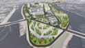 design large scale 3d commercial masterplan site plan layout real estate render