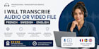 transcribe french audio file