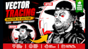 do manual vector tracing, redraw logo, convert image to vector
