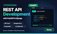 develop a custom rest API using python fastapi or django