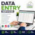 do fast and accurated data entry in excel,google sheet,crm and copy paste data