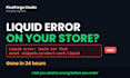 do shopify bug fix, liquid error and broken theme section