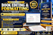 book editing and formatting and developmental book editor