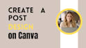 create a post design on canva
