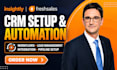 setup insightly crm freshsales automation workflow lead management integration