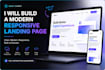 build a modern responsive landing page using react