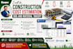 do construction cost estimation, boq and material takeoff