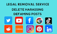 do orm services to suppress and remove negative link with dmca