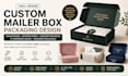 design custom mailer box packaging, shipping box and subscription box