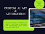 build a custom ai powered web app using claude or gpt API