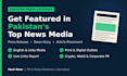 get your press release and news published in top pakistani media outlets