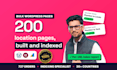 create bulk wordpress pages and seo location pages that get indexed