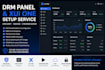 setup drm panel, drm script and xui one streaming server