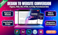 convert figma, PSD, xd, HTML to wordpress website