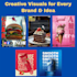 create creative visual designs for your brand