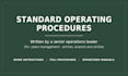 write your standard operating procedure or associated documentation