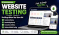 manually test your website