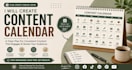 create a strategic monthly content calendar for your music social growth