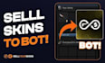 create a cs2 skin trading bot, skinport bot and auto purchase bot
