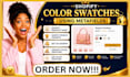 color swatches shopify product variants setup