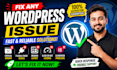 troubleshoot wordpress and fix any wordpress issue