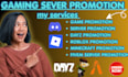 promote your discord server, fivem server promotion, minecraft, rust, discord