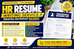 write an ats optimized HR resume CV and cover letter
