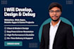 develop, design and debug websites, web apps, mobile apps and game projects
