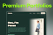 create a premium personal portfolio for artists and creators