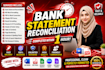 reconcile bank statement PDF to editable format