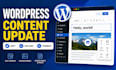 update, edit, and format content on your wordpress website