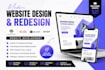 design modern squarespace duda ecwid pixpa website redesign website development