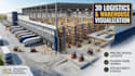 design 3d warehouse, industrial facility, and high bay storage visualization