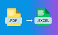 can make pfd to excel