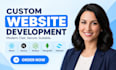 build custom website development front end web developer full stack developer