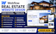 design webflow real estate property developer rental property management website