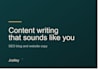 write engaging SEO friendly content for your blog or website