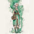 hand painted watercolor character art