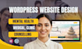 design a mental health therapy and counselling website