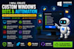 create custom windows bots, desktop automation and software bots
