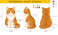 design custom plush character reference sheet and stuffed animal toy tech pack