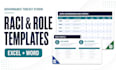 provide data governance raci and role templates