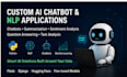 develop a custom ai chatbot, nlp app, or text analysis tool