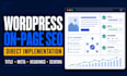 wordpress on page SEO optimization for your website