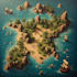 design an amazing vintage pirate treasure map