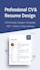 design professional CV and resume in canva