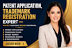 be patent application, trademark registration consultant