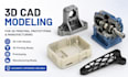 create 3d cad models for 3d printing, prototyping and manufacturing