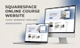 build a squarespace online course website