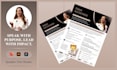 design professional speakers one sheet and media kits